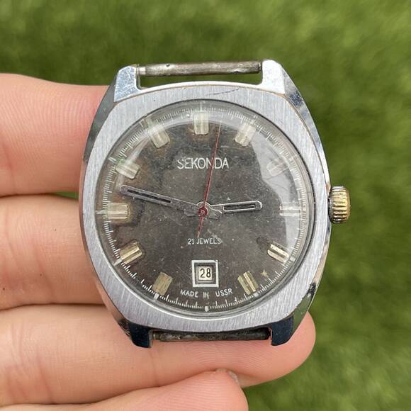Vintage Men's Sekonda USRR Russia 21 Jewel Watch USSR Running - Picture 8 of 9